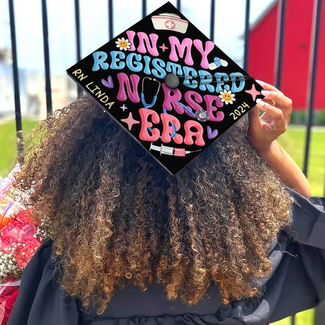 In My Registered Nurse Era Grad Cap Topper, Gifts for Nurse, Class of 2024