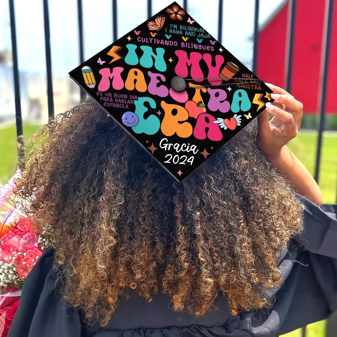 In My Maestra Era Graduation Cap Decoration, Gifts for Teacher, Class of 2024