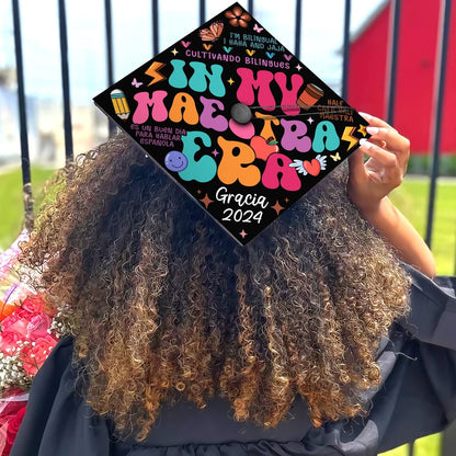 In My Maestra Era Graduation Cap Decoration, Gifts for Teacher, Class of 2024