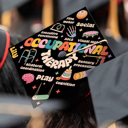 Occupational Therapy Grad Cap Topper, Gifts for Occupational Therapist, Class of 2024