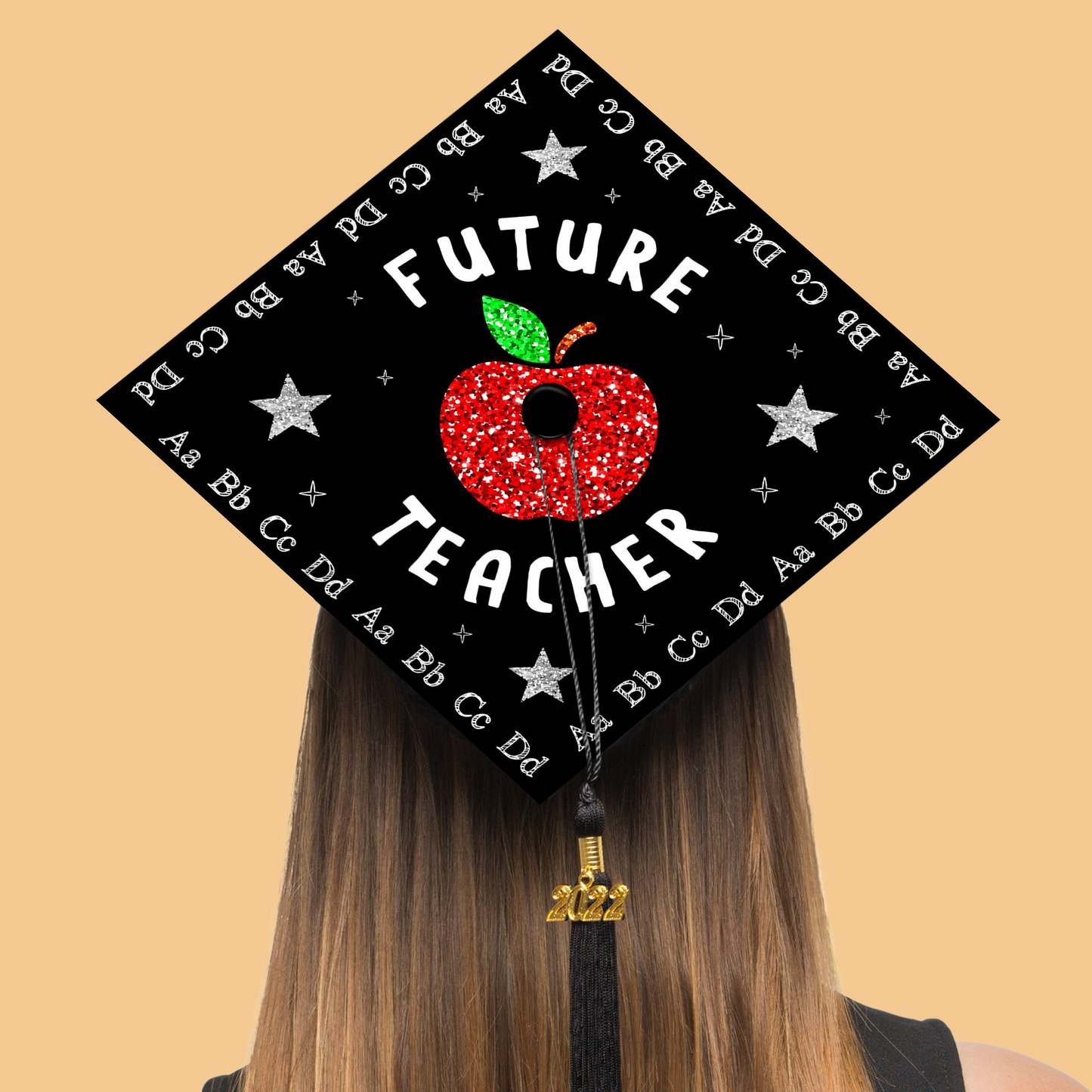 Future Teacher Graduation Cap Topper, Personalized Teacher Grad Cap Topper
